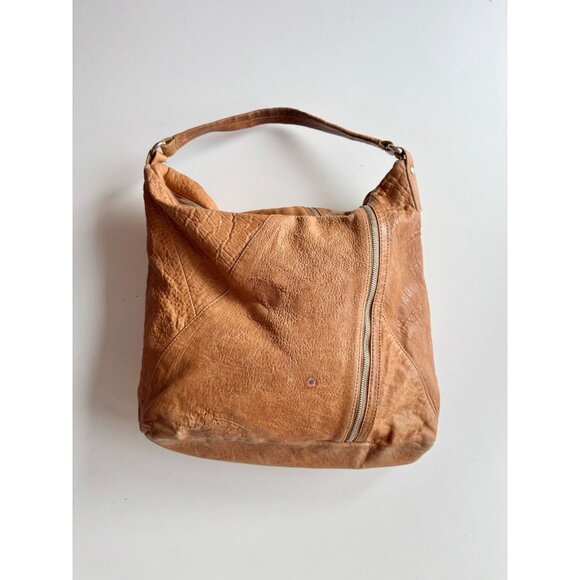 MARC BY MARC JACOBS Kelsey Tan Brown Pebbled Leather Top Handle Hobo Purse - Picture 6 of 16